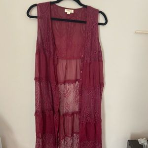 Taylor & Sage Lace Vest